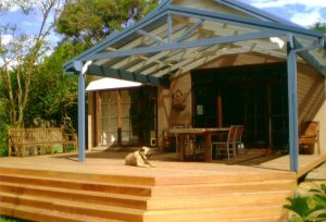 Willoughby Pergola with hexagonal staircase